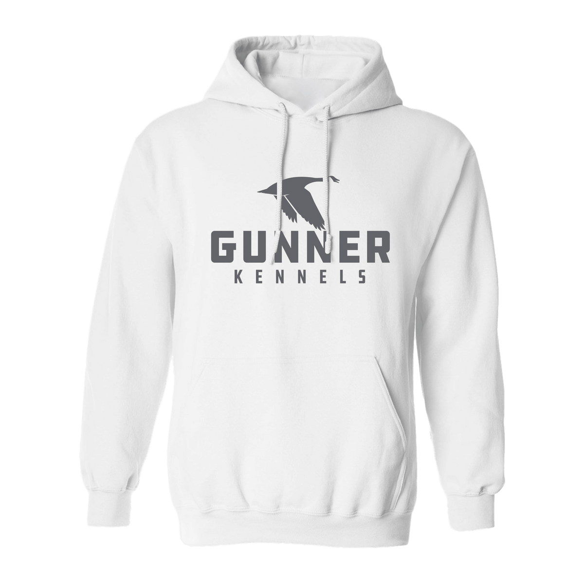 The OG HOODIE by GUNNER, part of the Saskatoon collection, features a heavyweight design with a black flying duck silhouette above bold GUNNER text and smaller KENNELS below—a true limited-edition piece.