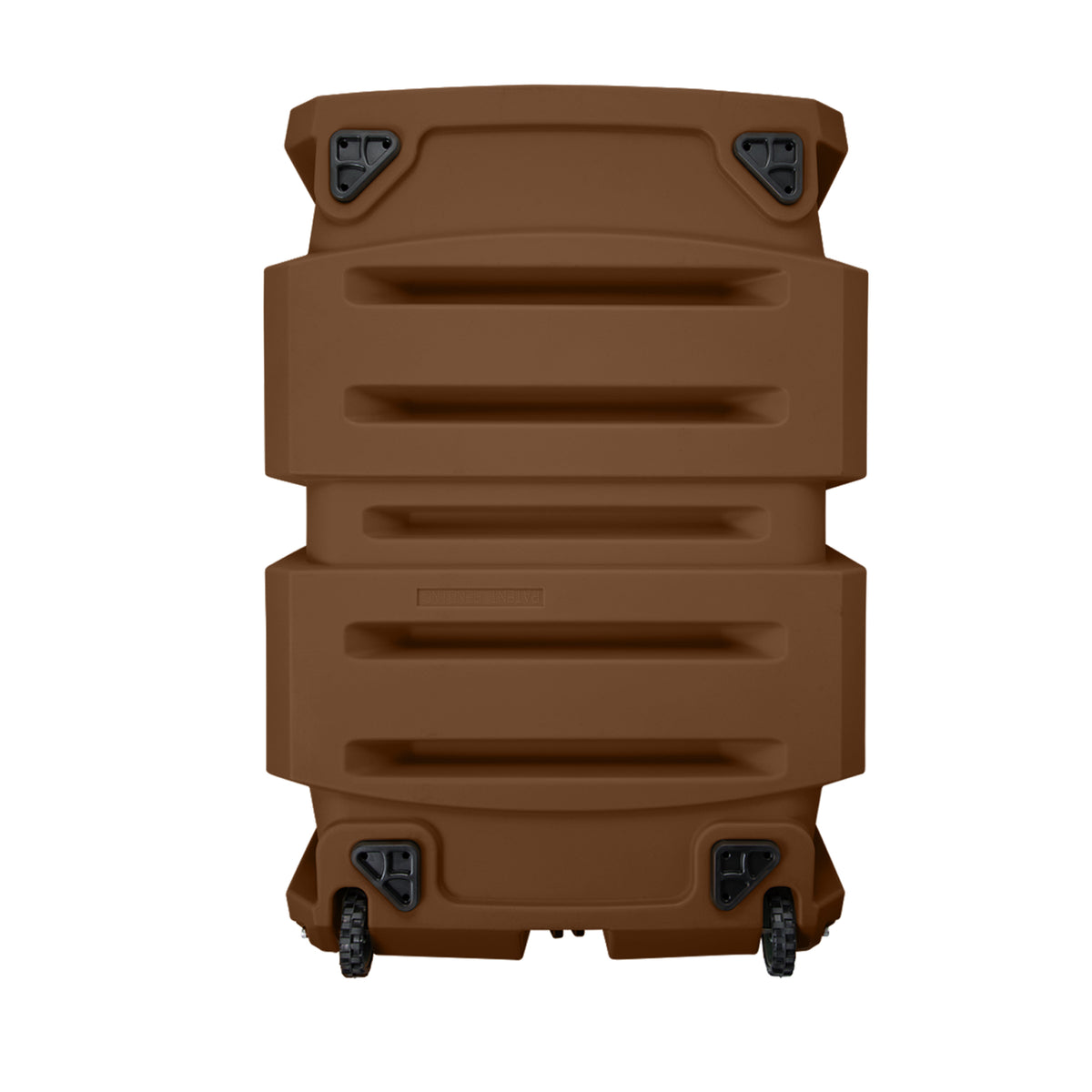 The GUNNER G1™ KENNEL in Susquehanna/Mossy Oak Shadow Grass features a rugged, ribbed hard-shell design with four black latches and two wheels—engineered for heavy-duty protection—perfect for duck and goose hunters seeking reliable gear transport.