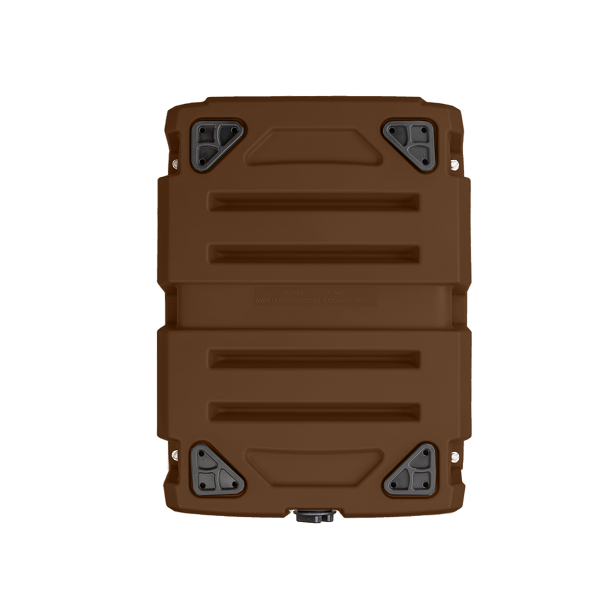 The GUNNER G1™ KENNEL in Susquehanna/Mossy Oak Shadow Grass, a rectangular hard-shell case with black corner reinforcements and ridged details, ideal for duck and goose hunters, shown from above on a white background.